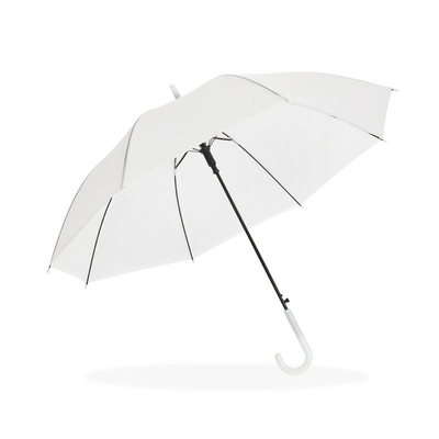 Simples e elegante guarda-chuva transparente para estudantes de PVC quadro de fibra de vidro