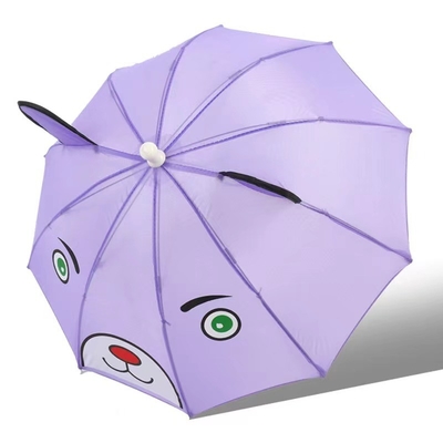 Estilo Especial 170T Tecido de Nylon 11 polegadas * 10k Custom Animal-Printed 3D guarda-chuva para crianças
