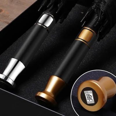 Impressões de logotipo personalizado Guarda-chuva de golfe de sublimação com função All in 1 e costelas de fibra de vidro