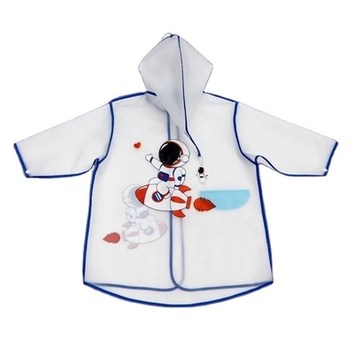 Capa de chuva para crianças de jardim de infância Roupas impermeáveis EVA translúcidas para meninos e meninas