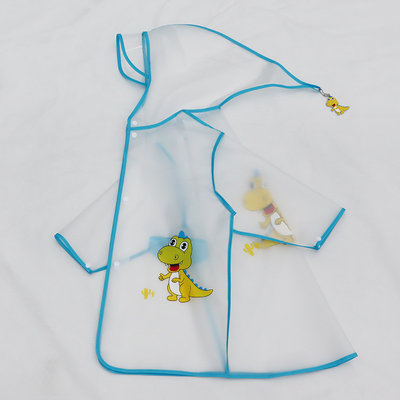 Capa de chuva para crianças de jardim de infância Roupas impermeáveis EVA translúcidas para meninos e meninas