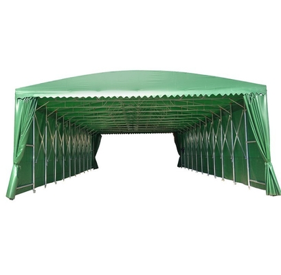 Quadro de aço galvanizado Push and Pull Garage Carport dobrável para lavagem de carro à prova d'água