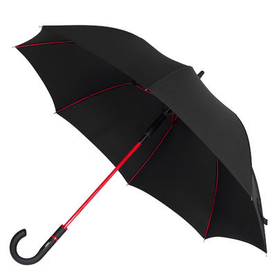Designer Luxury Sports Handle Exclusivo Red Fiberglass Golf Umbrella para Adultos