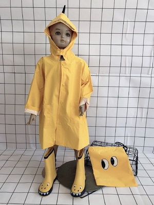 Camisa de chuva transparente para crianças dinossauros do jardim de infância e do 1o ao 3o ano