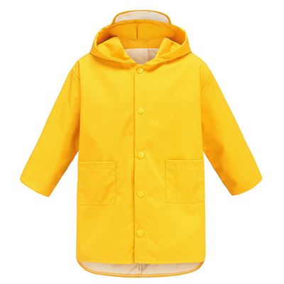 Camisa de chuva transparente para crianças dinossauros do jardim de infância e do 1o ao 3o ano