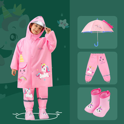 Cartoon Raincoat infantil de material de Oxford cor personalizada lindo design de dinossauro bebé