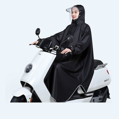 Elegante e sem esforço Poncho de bicicleta elétrica para homens e mulheres em 100% poliéster Pongee