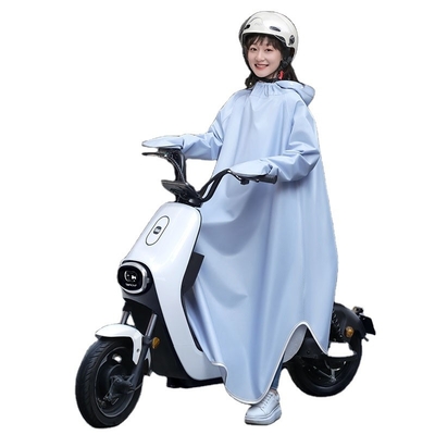 Elegante e sem esforço Poncho de bicicleta elétrica para homens e mulheres em 100% poliéster Pongee