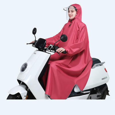 Elegante e sem esforço Poncho de bicicleta elétrica para homens e mulheres em 100% poliéster Pongee