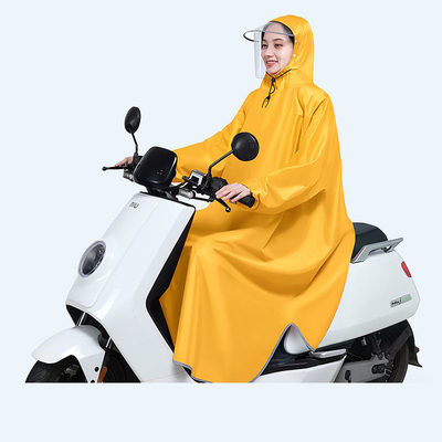 Elegante e sem esforço Poncho de bicicleta elétrica para homens e mulheres em 100% poliéster Pongee