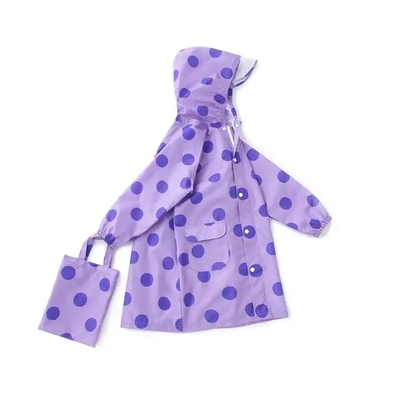 Colete de chuva de menina de desenhos animados Vestuário de chuva para uma pessoa Poncho estilo para crianças Tecido 100% EVA