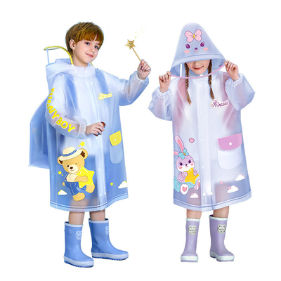 EVA descartável Pacote de chuva para bebê e estudante Poncho infantil para estudantes