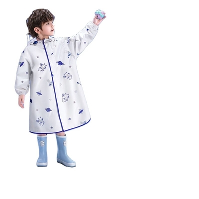 Casaco de chuva para crianças com saco escolar Material EVA Tamanho convencional Cor personalizada