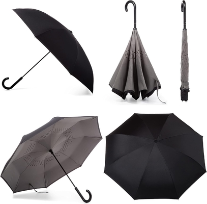 Guarda-chuva reversa dentro Impressão digital completa Logotipo personalizado para ocasião de volta à escola