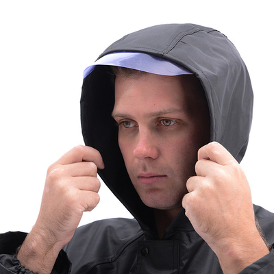 Impermeável Impermeável ao vento Proteção longa para adultos Trapo de chuva dividido com tecido de Oxford