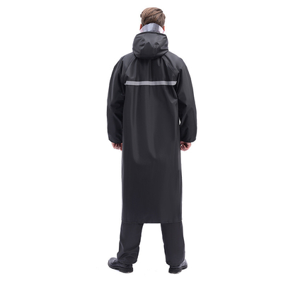 Impermeável Impermeável ao vento Proteção longa para adultos Trapo de chuva dividido com tecido de Oxford