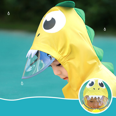 Guia de chuva para crianças com desenhos animados de dinossauros para atividades ao ar livre