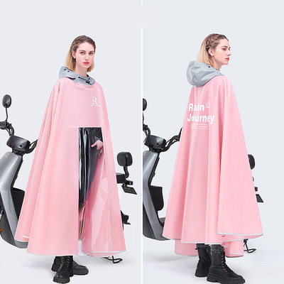 Poncho de chuva de tamanho convencional para carros elétricos 100% tecido de poliéster Pongee