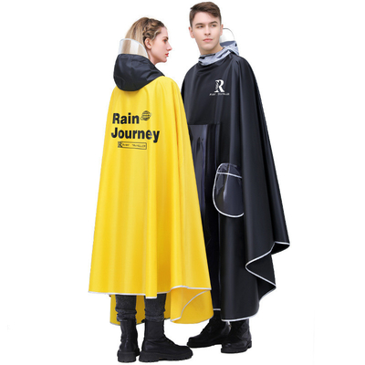 Poncho de chuva de tamanho convencional para carros elétricos 100% tecido de poliéster Pongee