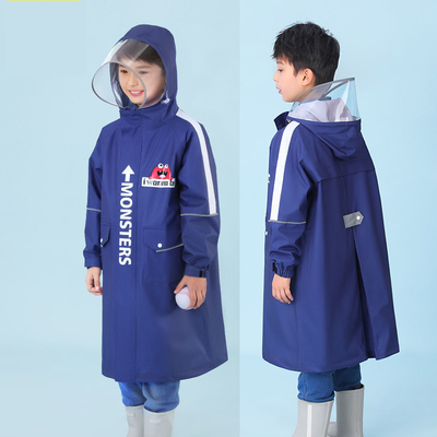 Impressão de logotipo personalizado Camisa de chuva infantil para meninos e meninas Roupas escolares