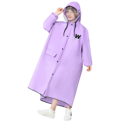 Atividade ao ar livre Caminhadas Camisa de chuva Excursão escolar Poncho com fecho e faixa refletora