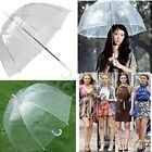 Ribas metálicas guarda-chuva transparente com design Apollo e impressão de logotipo personalizado