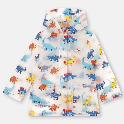 Colete de chuva para crianças TPU, impresso digitalmente, poncho para meninos e meninas, para dias chuvosos