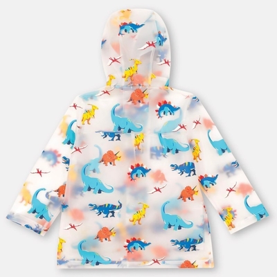 Colete de chuva para crianças TPU, impresso digitalmente, poncho para meninos e meninas, para dias chuvosos