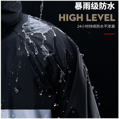 Logotipo personalizado impermeável para uma pessoa roupa de chuva feita de tecido de Oxford para o exterior