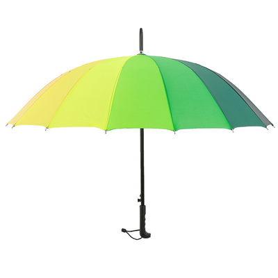 Banco e Seguros Estande Regalo Vermelho 16 Bone Straight Rod guarda-chuva com tecido Ponegee