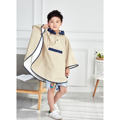 Alunos do jardim de infância equipamento de chuva casaco de chuva infantil com saco escolar poncho de desenhos animados fofinho