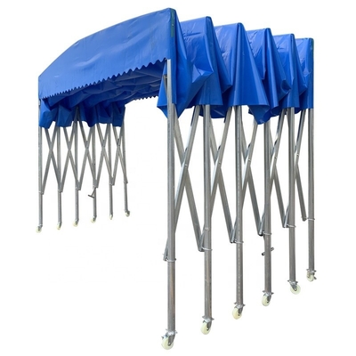 Tenda dobrável retrátil multifuncional para armazenagem ao ar livre com cobertura para resistência ao vento