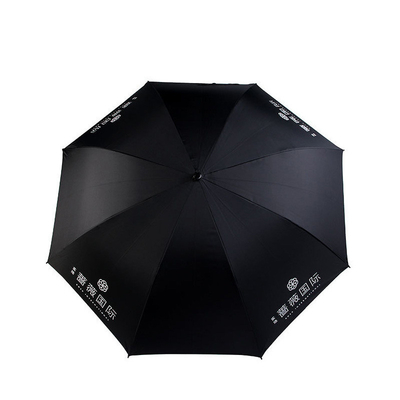 Regalo personalizado guarda-chuva de cola de prata reta com semi-automático aberto e aberto Diâmetro 90cm