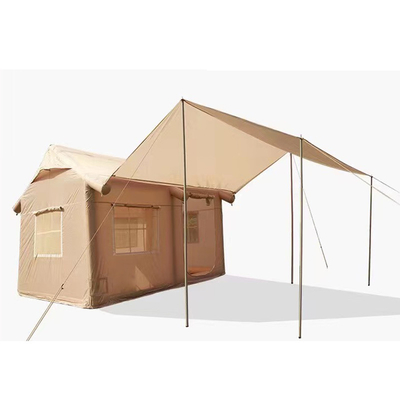 Tenda inflável de tecido de Oxford para turistas de grande cabine de lona para acampamento familiar ao ar livre