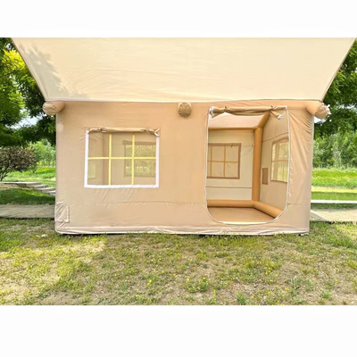 Tenda inflável de tecido de Oxford para turistas de grande cabine de lona para acampamento familiar ao ar livre