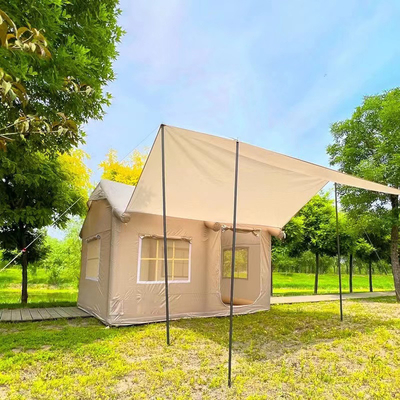 Tenda inflável de tecido de Oxford para turistas de grande cabine de lona para acampamento familiar ao ar livre