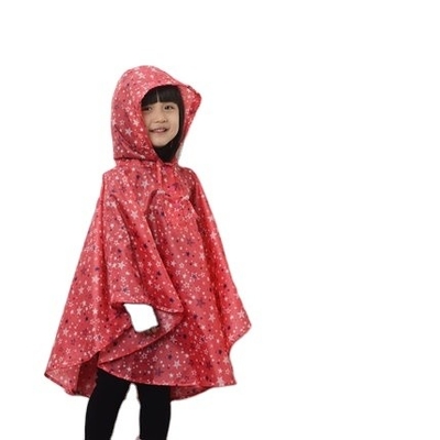 Estudantes do ensino primário casaco de chuva leve e bonito estrela de bebê Cape Poncho Manufatura