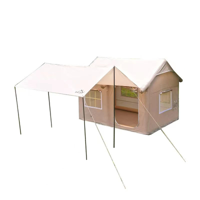 Tenda inflável de tecido de Oxford para turistas de grande cabine de lona para acampamento familiar ao ar livre
