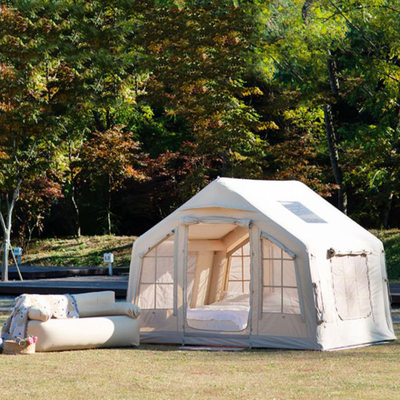 Large Canvas Glamping Cabin Tent Awnings e Suit Incluído para Spacious Outdoor Living