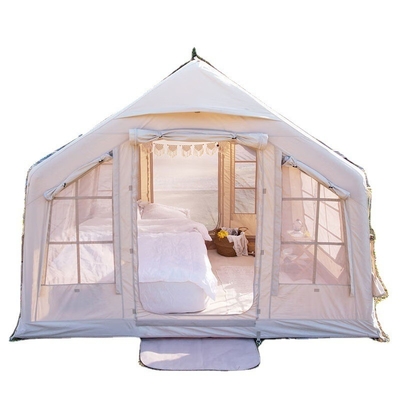 Large Canvas Glamping Cabin Tent Awnings e Suit Incluído para Spacious Outdoor Living