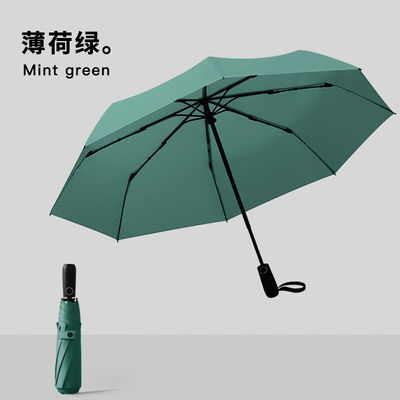 Tudo em 1 Sombra totalmente automática Protetor solar Guarda-chuva dupla publicidade