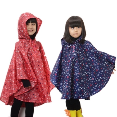 Mochila de jardim de infância para meninos e meninas Estrela Impressão Cabo fino de chuva Poliéster