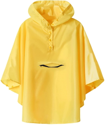 Manteiga de chuva de poliéster Cartoon Meninos e meninas bonitos Excursão escolar Roupas de chuva com saco Bit Poncho