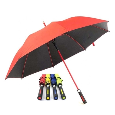 Automaticamente aberto 27 polegadas de fibra de vidro guarda-chuva com resistência ao vento forte e design personalizado