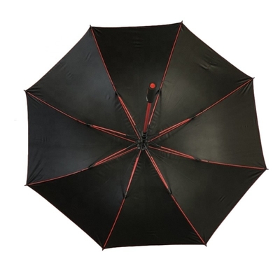 Automaticamente aberto 27 polegadas de fibra de vidro guarda-chuva com resistência ao vento forte e design personalizado