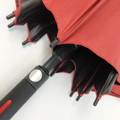 Automaticamente aberto 27 polegadas de fibra de vidro guarda-chuva com resistência ao vento forte e design personalizado