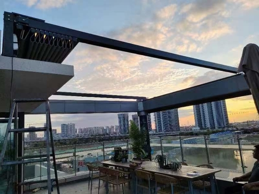 Operação de controle remoto Canopy elétrico para grandes inundações Sala de tenda móvel de armazenamento