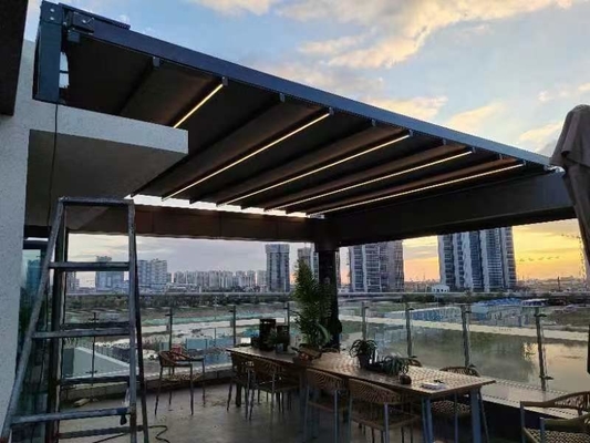 Operação de controle remoto Canopy elétrico para grandes inundações Sala de tenda móvel de armazenamento
