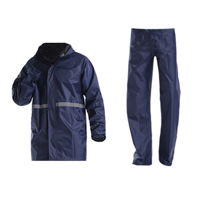 Camisa de chuva e calças de chuva personalizadas com corpo reflector duplo de espessura