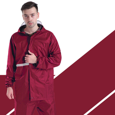 Camisa de chuva e calças de chuva personalizadas com corpo reflector duplo de espessura